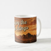 Tasse Profitez des Petites Choses – Coucher de sol (Devant droit)