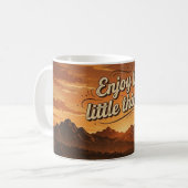 Tasse Profitez des Petites Choses – Coucher de sol (Devant gauche)