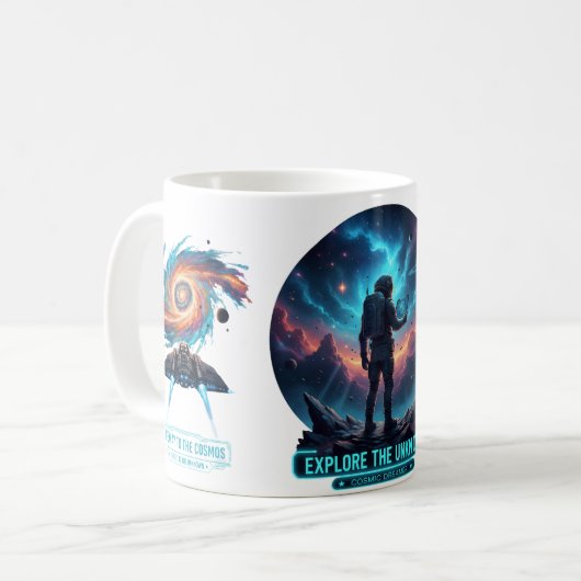 Tasse profonde explorateur spatial astronaute cosm (Devant gauche)