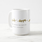 Tasse promotionnelle de logo fait sur commande (Devant gauche)