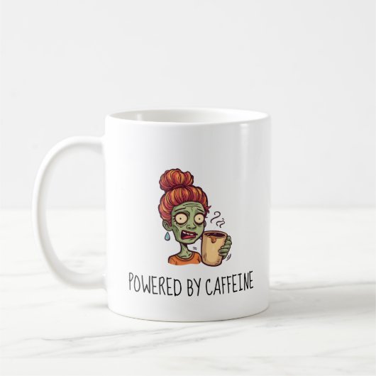 Tasse «Propulsé par la caféine» (Gauche)
