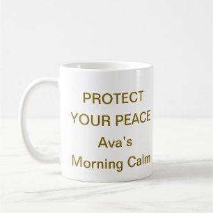 Tasse Protégez Votre Paix – Rappel Quotidien de Pl