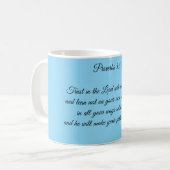 Tasse Proverbes 3:5-6 (Devant gauche)