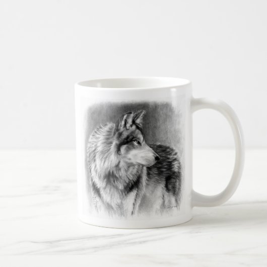 Tasse prudente de loup de yeux (Droite)