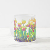 Tasse psychédélique de jardin de tulipe (Devant gauche)