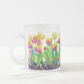 Tasse psychédélique de jardin de tulipe (Gauche)