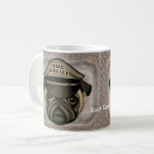 Tasse Pug Police (Devant gauche)