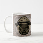 Tasse Pug Police (Gauche)