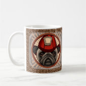 Tasse Pug pompier (Gauche)
