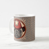 Tasse Pug Pompiers (Devant gauche)