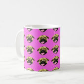 Tasse Pug Rose (Devant gauche)