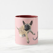 tasse puppy malinois rose (Centre)