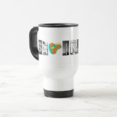 Tasse pure de voyage de lettres de Saginaw (Devant gauche)