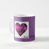 Tasse Purple Heart de personnaliser (Devant gauche)