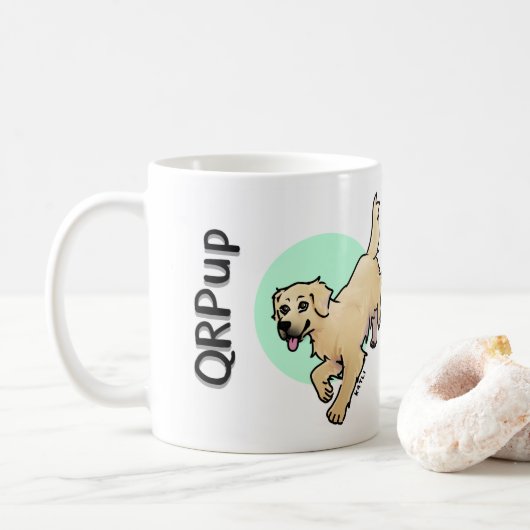Tasse QRPup - Dorée (Avec donut)