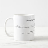 Tasse quadratique de formule de maths (Gauche)
