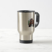 Tasse quarte de voyage de profil de cheval (Devant droit)