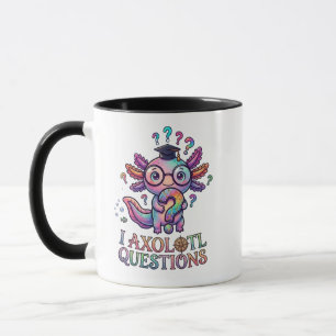 Tasse Questions Je Axolotl - Cadeau de Remise de D