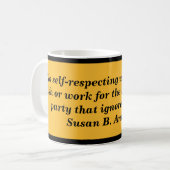 Tasse qui se respecte de citation de femme de (Devant gauche)