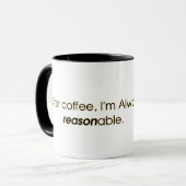 Tasse raisonnable unie de cor (Devant gauche)
