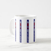 Tasse rayée de dossier de la Maison Blanche (Devant gauche)