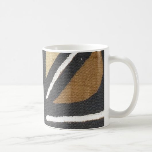 Tasse rayée de tissu de boue (Droite)
