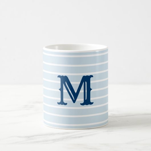 Tasse rayée de très bon goût de monogramme (Centre)
