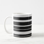 Tasse rayée noire et blanche (Gauche)