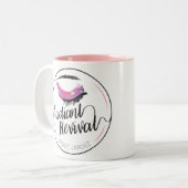 Tasse rayonnante de logo de renaissance (Devant gauche)