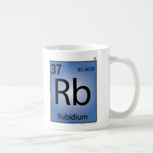 Tasse (Rb) d'élément de rubidium