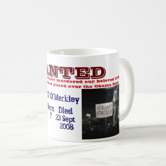 Tasse RECHERCHÉE d'O'Merkley (Devant droit)