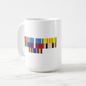 Tasse reconditionnée de division de la Marine (Devant gauche)