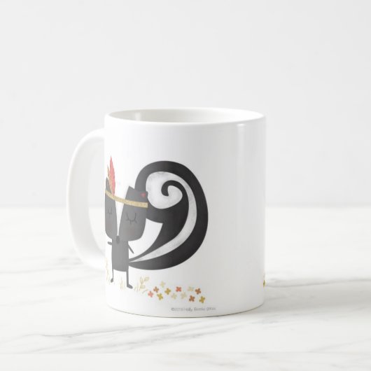 Tasse reconnaissante de mouffette (Devant gauche)