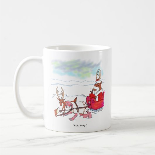 Tasse recto-verso Santa Claus Coup (Gauche)