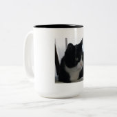 Tasse réfléchie de chat de smoking (Devant gauche)