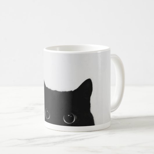 Tasse Regard de Chat Noir (Devant droit)