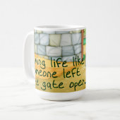 Tasse régulière ouverte de porte de "" de corgi" (Devant gauche)