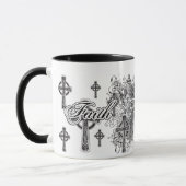 Tasse religieuse de foi et de croix (Gauche)