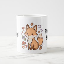 Tasse Renard Kawaii Mignon – Restez Malin, Restez