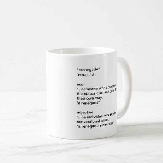 Tasse renégate de définition (Devant droit)