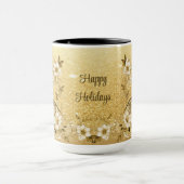 Tasse Renne Floral Doré (Centre)