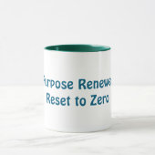Tasse Renouvelé, Réinitialisé à Zéro (Centre)