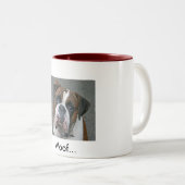 Tasse renversante de chien de boxeur (Devant droit)