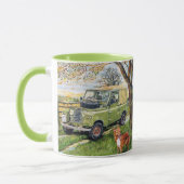 Tasse répétée de sonnerie de conception de "FERME" (Gauche)