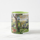 Tasse répétée de sonnerie de conception de "FERME" (Centre)