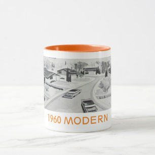 Tasse résidentielle moderniste des années 60