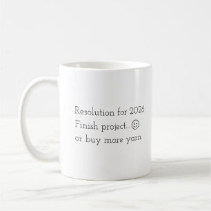 Tasse Résolution Crochet Humoristique pour 2026