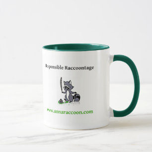 Tasse responsable de Raccoontage de raton laveur