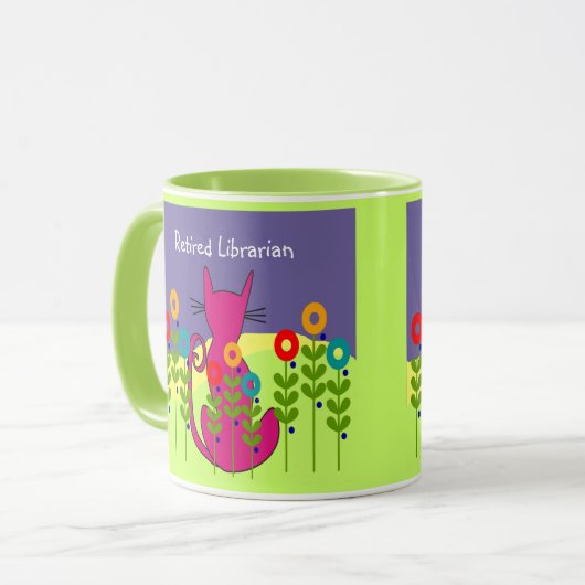 Tasse retirée de chat de bibliothécaire (Devant gauche)