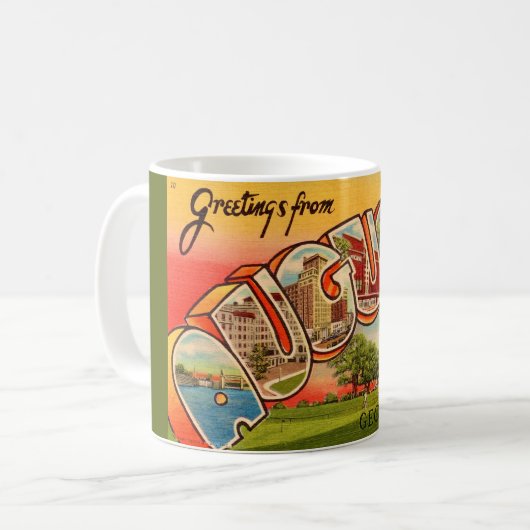 Tasse Rétro Augusta Géorgie (Devant gauche)